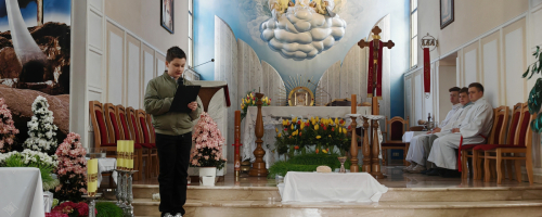 Poranek Wielkanocny - wystep w kościele parafialnym