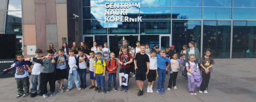 Wycieczka do Warszawy w ramach projektu "Wsparcie edukacyjne w Gminie Kąkolewnica" - Centrum Nauki Kopernik