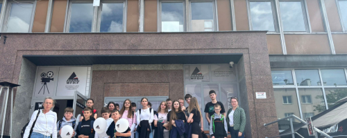 Wycieczka do Warszawy w ramach projektu "Wsparcie edukacyjne w Gminie Kąkolewnica"- Wytwórnia Filmów Fabularnych i Dokumentalnych